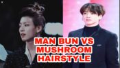 BTS Jungkook’s Mushroom Cut Vs Man Bun: Which hairstyle do you like more?