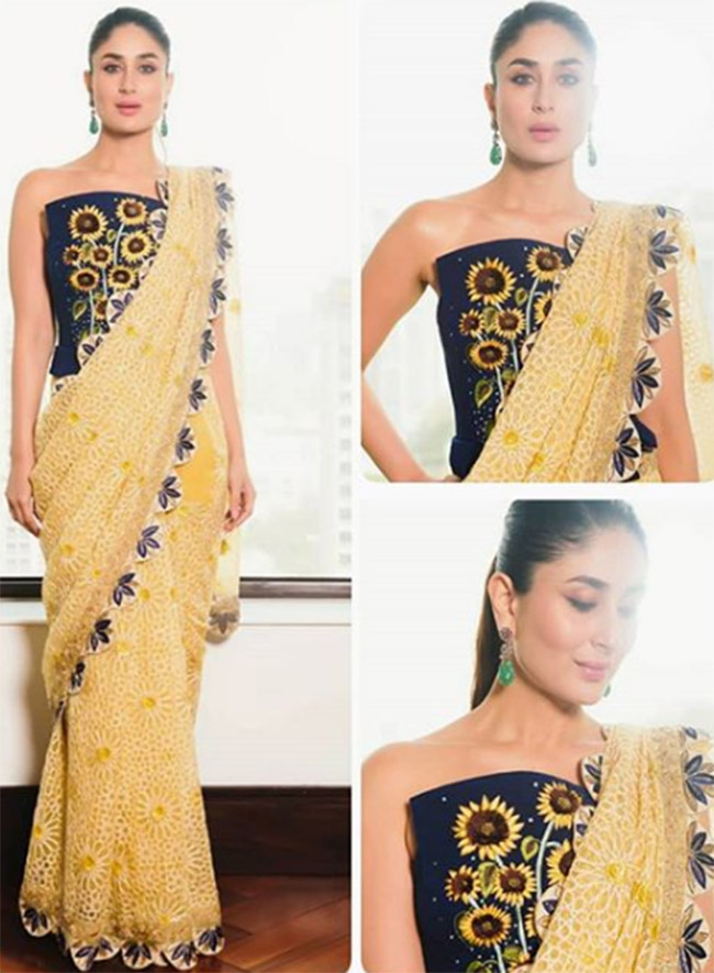 Crop Top With Saree; Kareena Kapoor In HOT Look - 1