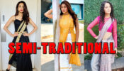 Erica Fernandes, Surbhi Chandna, Kaveri Priyam’s semi-traditional piece style game is always on point