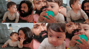 [KGF Rocky Family Goals] Rare and unseen adorable video of KGF fame Yash playing with his son goes viral