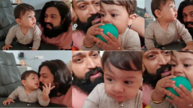 [KGF Rocky Family Goals] Rare and unseen adorable video of KGF fame Yash playing with his son goes viral