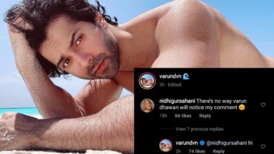 Fan craves for Varun Dhawan’s attention after he posts hot shirtless photo, Varun’s reply wins internet