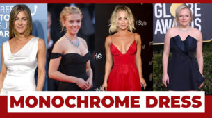 Fashion Alert: Jennifer Aniston, Scarlett Johansson, Kaley Cuoco, Elisabeth Moss Elevate Your Style With These Monochrome Dresses