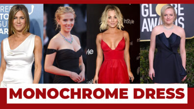 Fashion Alert: Jennifer Aniston, Scarlett Johansson, Kaley Cuoco, Elisabeth Moss Elevate Your Style With These Monochrome Dresses