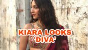 Hottie Alert: Kiara Advani looks like a diva in her latest maroon saree