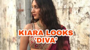 Hottie Alert: Kiara Advani looks like a diva in her latest maroon saree