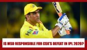IPL 2020: Is MS Dhoni responsible for CSK’s poor performance in 2020?