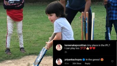 IPL 2020: Kareena Kapoor Khan wants Taimur Ali Khan to be part of IPL, bestie Priyanka Chopra approves