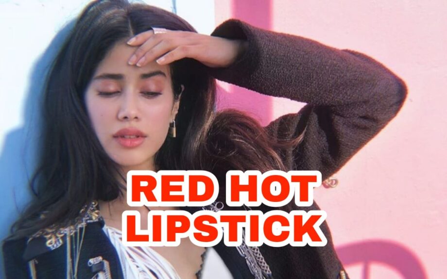 Janhvi Kapoor sizzles in latest picture wearing red lipstick