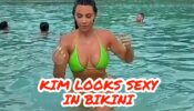 Kim Kardashian’s HOTTEST video ever walking out of pool in bikini goes viral