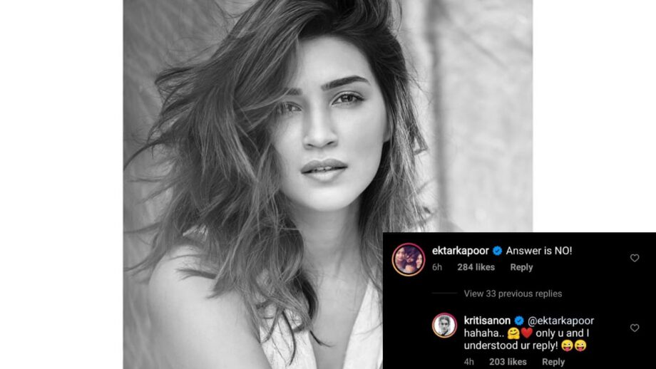 Kriti Sanon gets philosophical, Ekta Kapoor comments