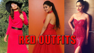 Love Wearing Red? Take Notes From Hina Khan, Shivangi Joshi, And Surbhi Chandna’s Trendy Red Outfits