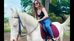 [Photos] Jannat Zubair meets her favourite animal