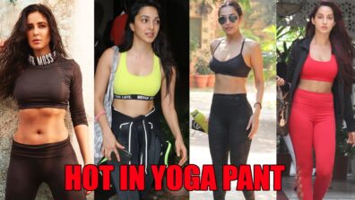 Times when Katrina Kaif, Kiara Advani, Malaika Arora, Nora Fatehi gave some serious hotness goals in yoga pants