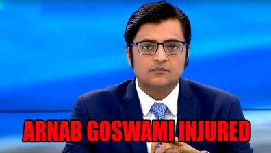 Republic TV’s Arnab Goswami injured