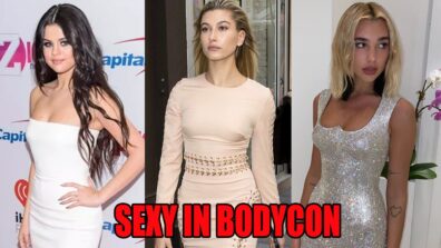 Selena Gomez VS Hailey Baldwin VS Dua Lipa: Attractive Babe In Hot Bodycon Outfit