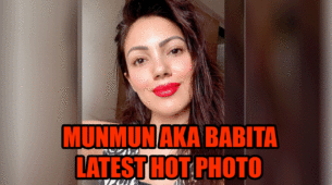 Taarak Mehta Ka Ooltah Chashmah’s Babita aka Munmun Dutta stuns in latest picture wearing red lipstick