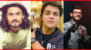 CarryMinati, Ashish Chanchlani, and Bhuvan Bam, the young Indian YouTubers
