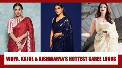 Vidya Balan, Kajol, Aishwarya Rai’s HOTTEST saree looks that are ideal for Navratri fashion