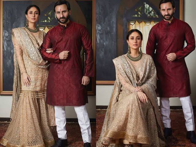 Want A Navratri Special Romantic Ethnic Photoshoot With Your Partner? Take Inspiration From Kareena Kapoor And Saif Ali Khan