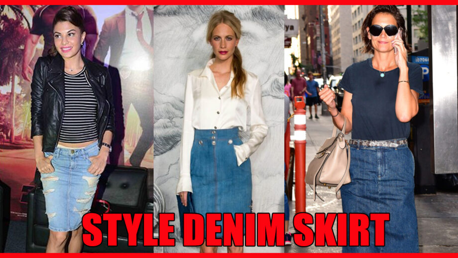 What To Wear With Knee Length Denim Skirts? 7