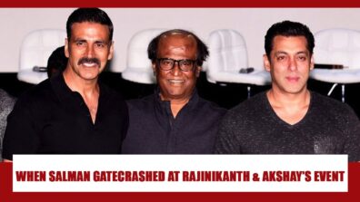 When Salman Khan GATECRASHED at Rajinikanth and Akshay Kumar’s event