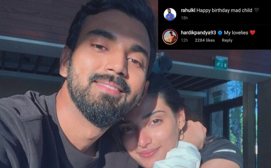 Ahitya Shetty is KL Rahul's 'mad girl', Hardik Pandya comments