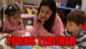 Ananya Panday turns teacher to Karan Johar’s kids