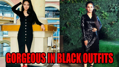 Anushka Sen Looking Gorgeous In These Black Outfits