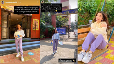 ’13 years of my school life’ Anushka Sen looks cute as she goes back to school