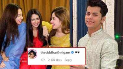 Anushka Sen, Roshni Walia and Jannat Zubair pose for a candid picture, Siddharth Nigam loves it