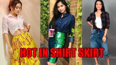 Avneet Kaur, Jannat Zubair, Anushka Sen: Hot in shirt skirt