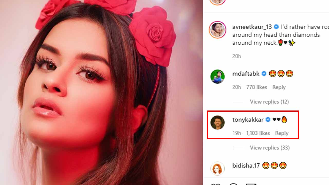 Avneet Kaur shares latest stunning picture, Tony Kakkar finds it hot