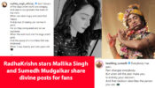 Deep Philosophy: RadhaKrishn stars Mallika Singh and Sumedh Mudgalkar share divine posts for fans