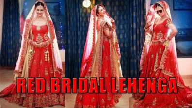 Divyanka Tripathi’s Killer Style In Red Bridal Lehenga