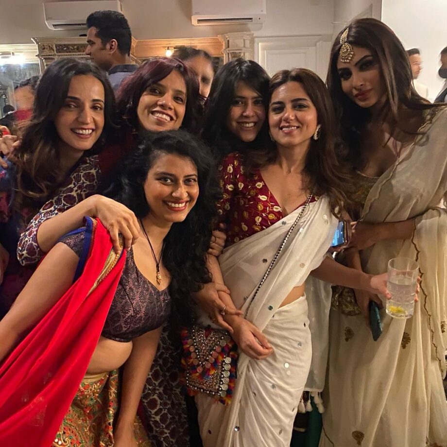 Glamorous In Desi Look: Hina Khan, Mouni Roy, Mrunal Thakur, Anita Hassanandani, Karan Patel at Ekta Kapoor’s Private Party - 1