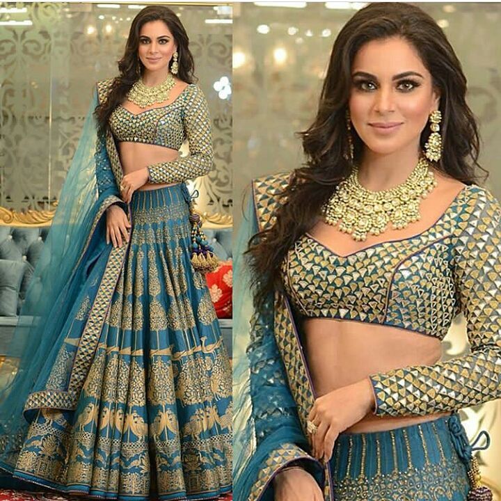 Hina Khan, Shraddha Arya, Mouni Roy In Gorgeous Lehenga Outfits - 1