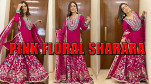 Hina Khan’s Pink Modern Floral Sharara Suit Is An Ethnic Inspiration For Every Girl