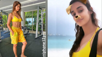 Hot Picture Alert: Disha Patani shares latest Maldives vacation photo in yellow sports bra, sets internet on fire