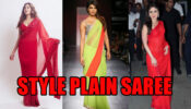 How To Become Stylish And Attractive In Simple Plain Saree?