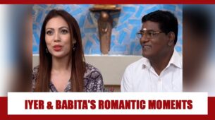 Iyer and Babita candid romantic moments from Taarak Mehta Ka Ooltah Chashmah
