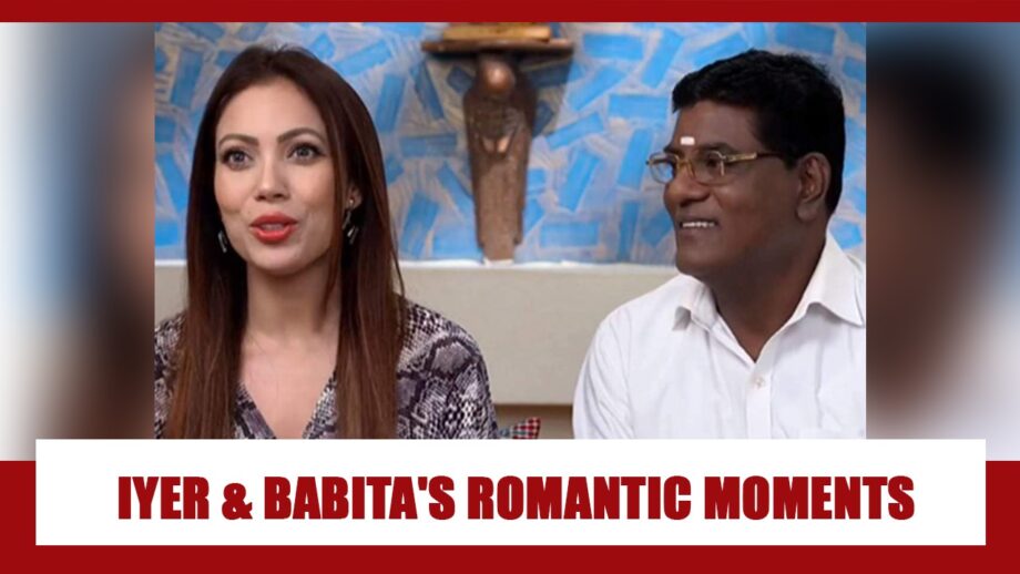 Iyer and Babita candid romantic moments from Taarak Mehta Ka Ooltah Chashmah 2