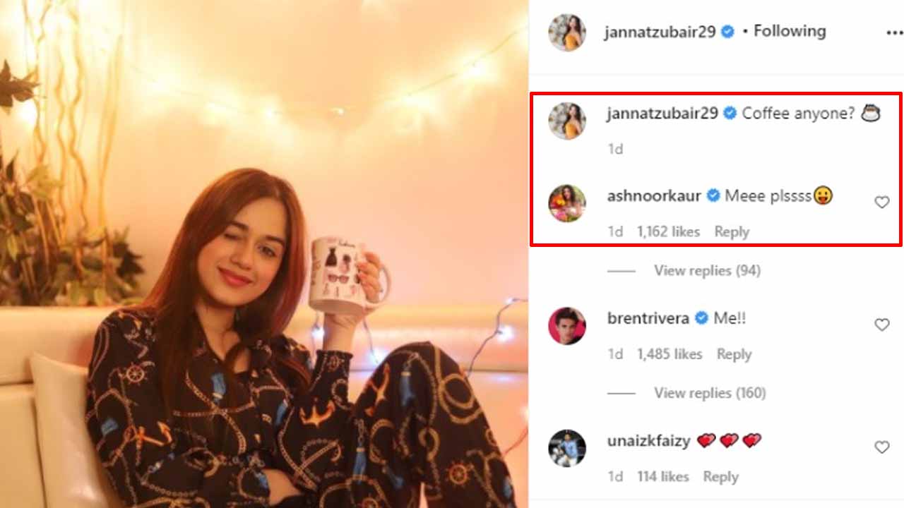 Jannat Zubair and Ashnoor Kaur's special connection