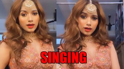 Jannat Zubair gets romantic, who is she singing for?