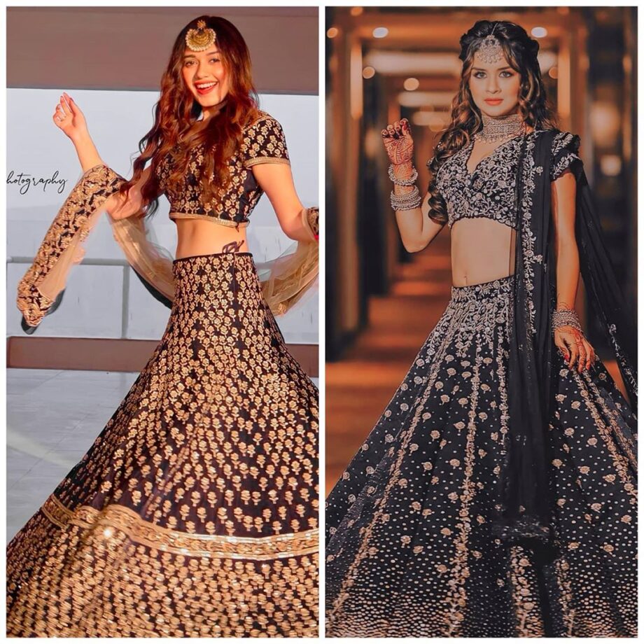 Jannat Zubair VS Avneet Kaur: Who Stuns In Classy Embellished Blue Lehenga With Maangtika? 1