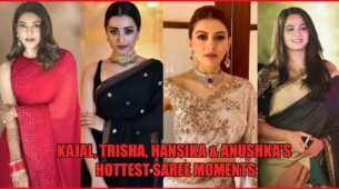 Kajal Aggarwal, Trisha Krishnan, Hansika Motwani And Anushka Shetty’s HOTTEST Saree Moments That Went Viral On The Internet
