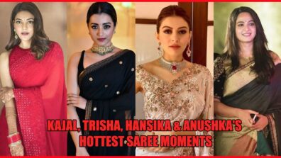 Kajal Aggarwal, Trisha Krishnan, Hansika Motwani And Anushka Shetty’s HOTTEST Saree Moments That Went Viral On The Internet