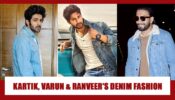 Looking For Some Denim Fashion Inspiration This Winter? Take Cues From Kartik Aaryan, Varun Dhawan And Ranveer Singh