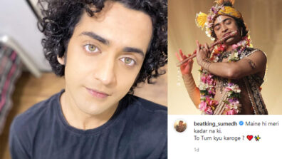 Maine hi meri kadar na ki, To Tum kyu karoge, is Sumedh Mudgalkar aka Krishna heartbroken?