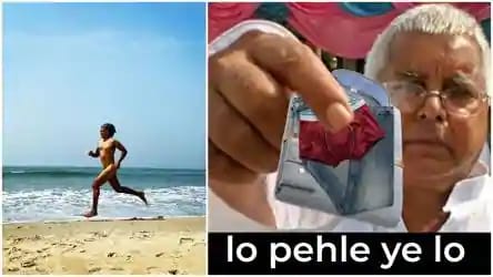 Milind Soman runs 'nude' on beach to celebrate 55th birthday, internet gets bombarded with hilarious memes 1